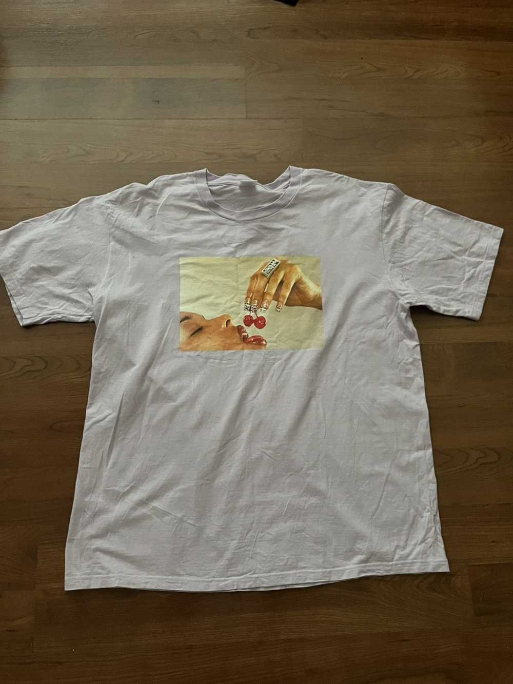 Supreme Purple Supreme Cherries Tee Size XL - image 1