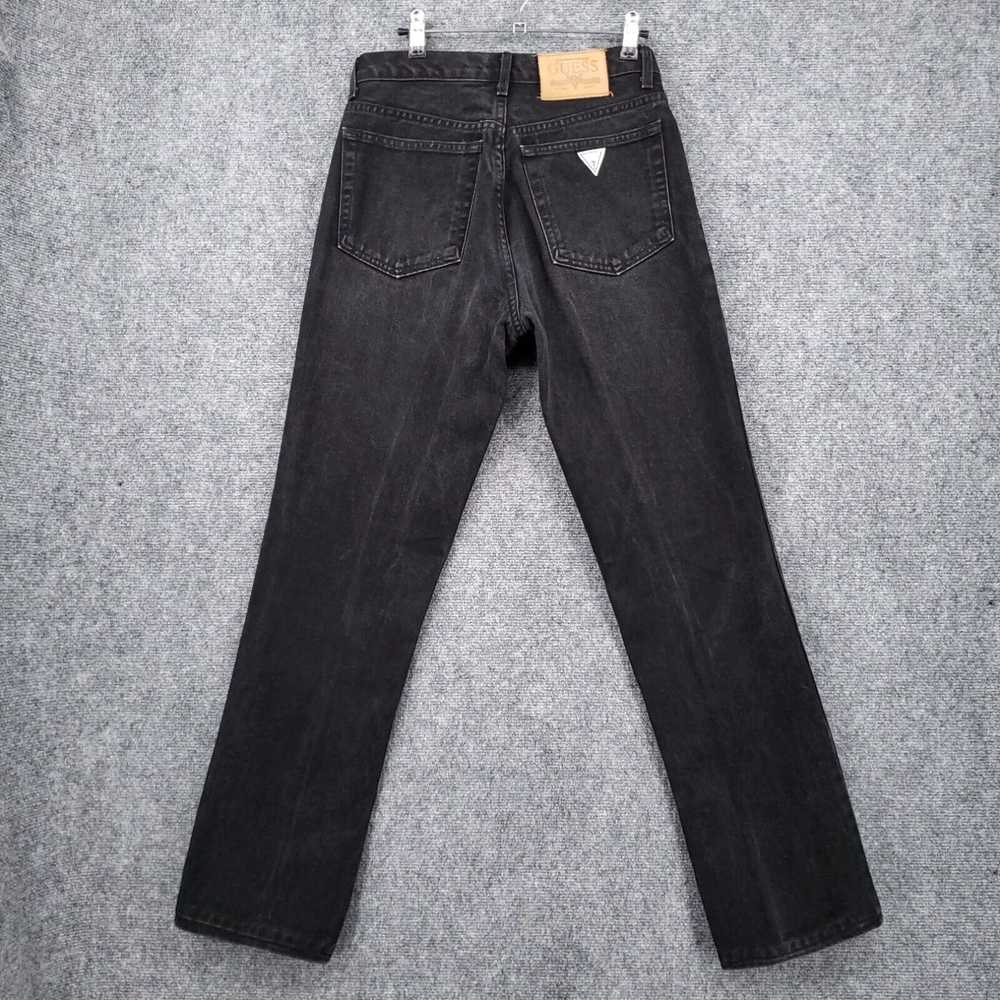 Guess VINTAGE Guess Jeans Mens 30X32 Black Straig… - image 2