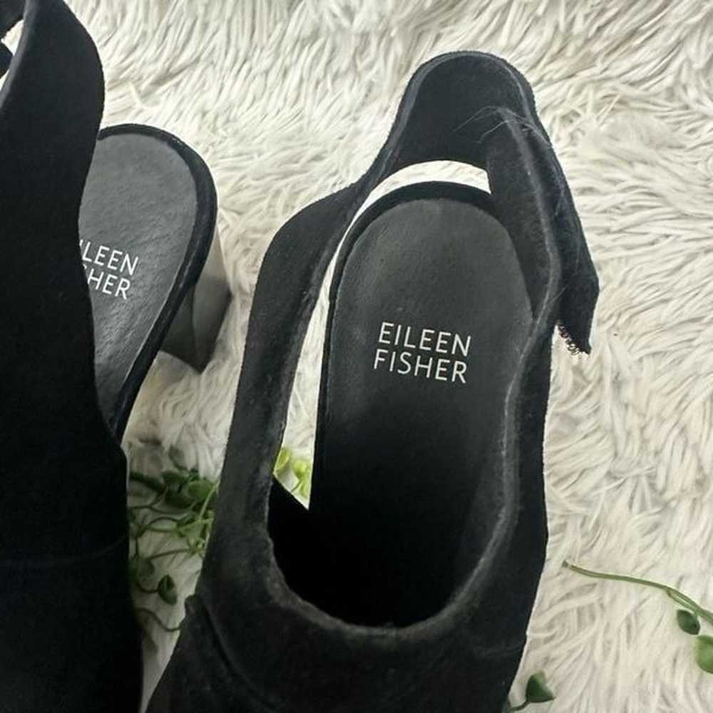 Eileen Fisher Ideal Black Suede Closed Toe Sling … - image 3