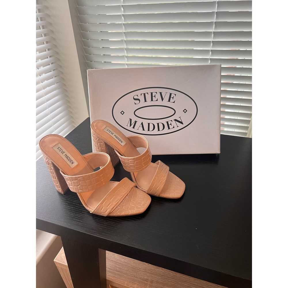 Steve Madden Taya heels Tan Croco - image 1