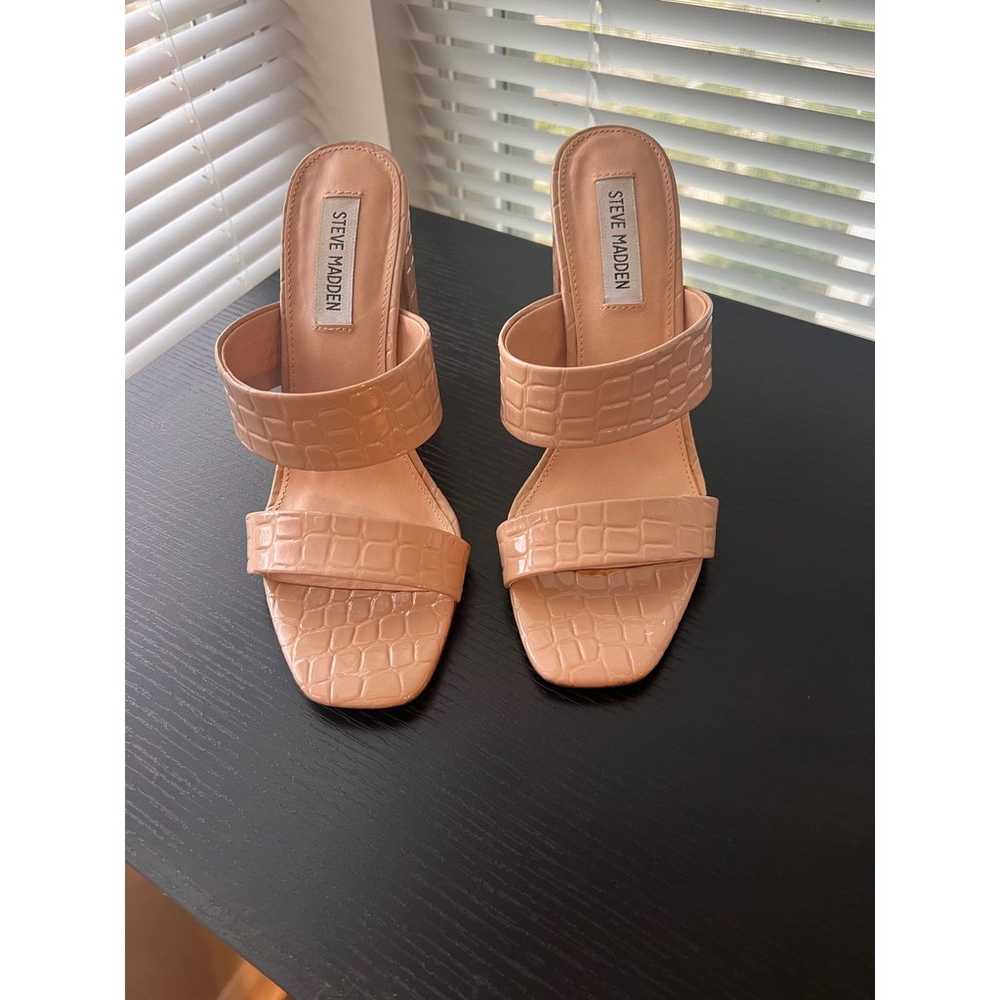 Steve Madden Taya heels Tan Croco - image 2