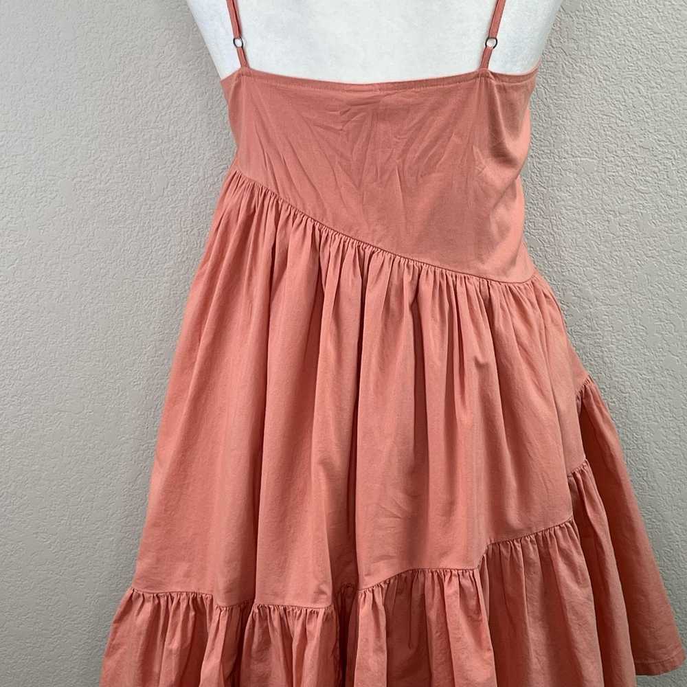 Melrose and Market Pink Sleeveless V-Neck Tiered … - image 10