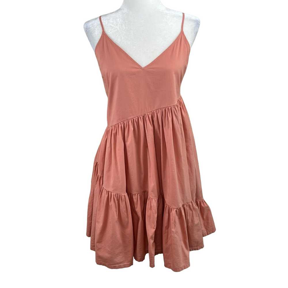 Melrose and Market Pink Sleeveless V-Neck Tiered … - image 2