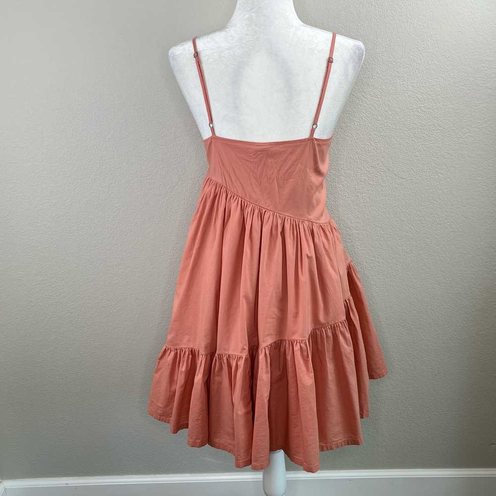 Melrose and Market Pink Sleeveless V-Neck Tiered … - image 3