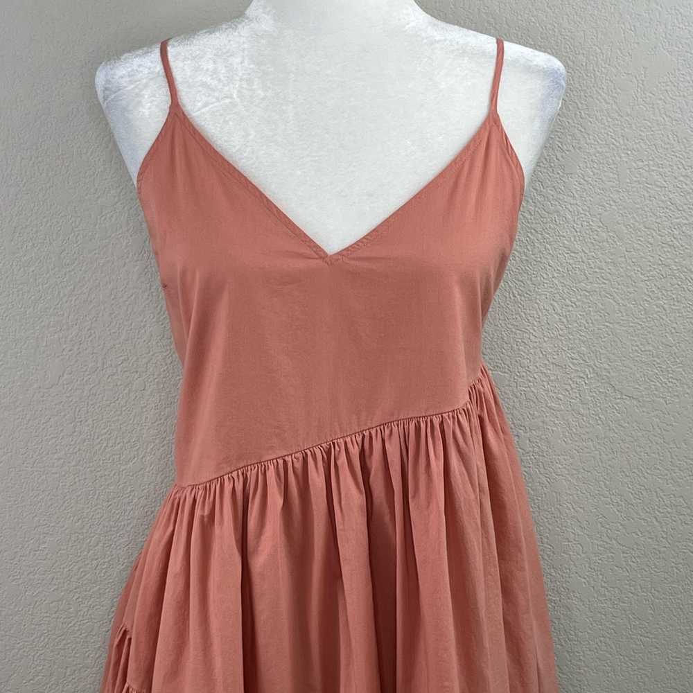 Melrose and Market Pink Sleeveless V-Neck Tiered … - image 5