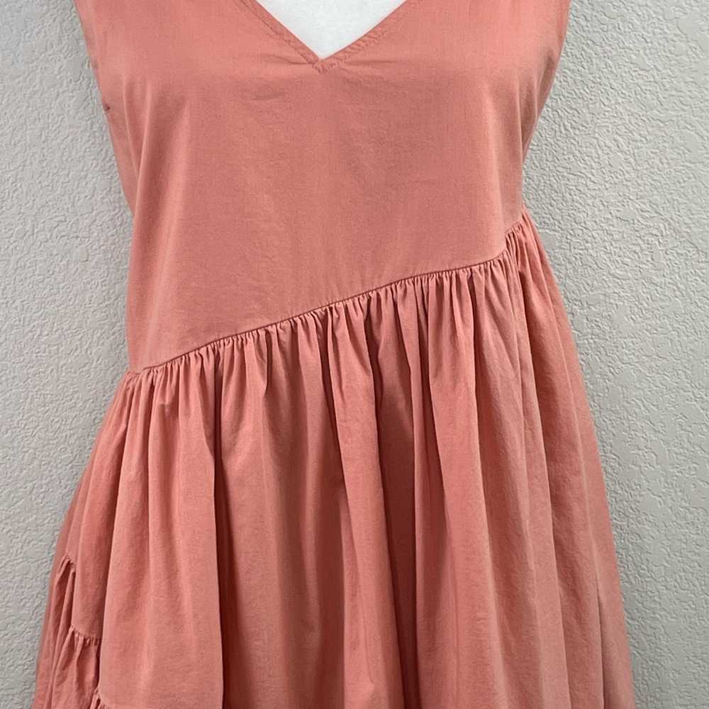 Melrose and Market Pink Sleeveless V-Neck Tiered … - image 6