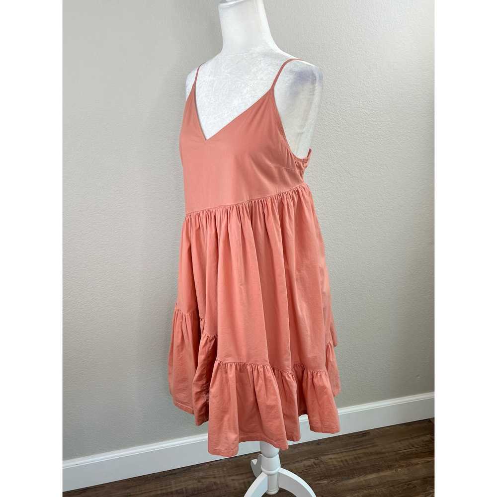 Melrose and Market Pink Sleeveless V-Neck Tiered … - image 8