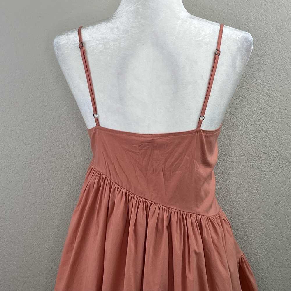 Melrose and Market Pink Sleeveless V-Neck Tiered … - image 9