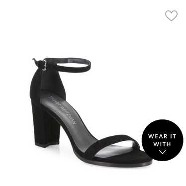 STUART WEITZMAN
​Block-Heel Suede Sandals