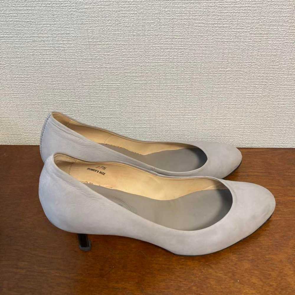 TOD'S Dods Suede Pumps 37.5 Light Gray - image 4