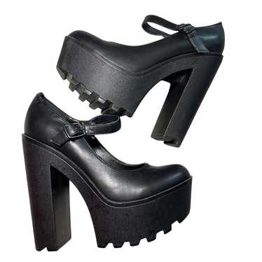 Y2K Soda Chunky Platform Mary Jane Heels Shoe Sz … - image 1