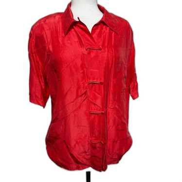 The Limited Coral 100% Silk Shirt - Women M - image 1