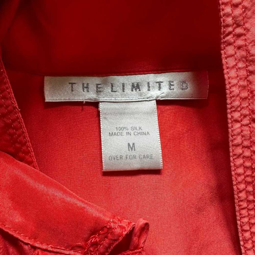 The Limited Coral 100% Silk Shirt - Women M - image 6