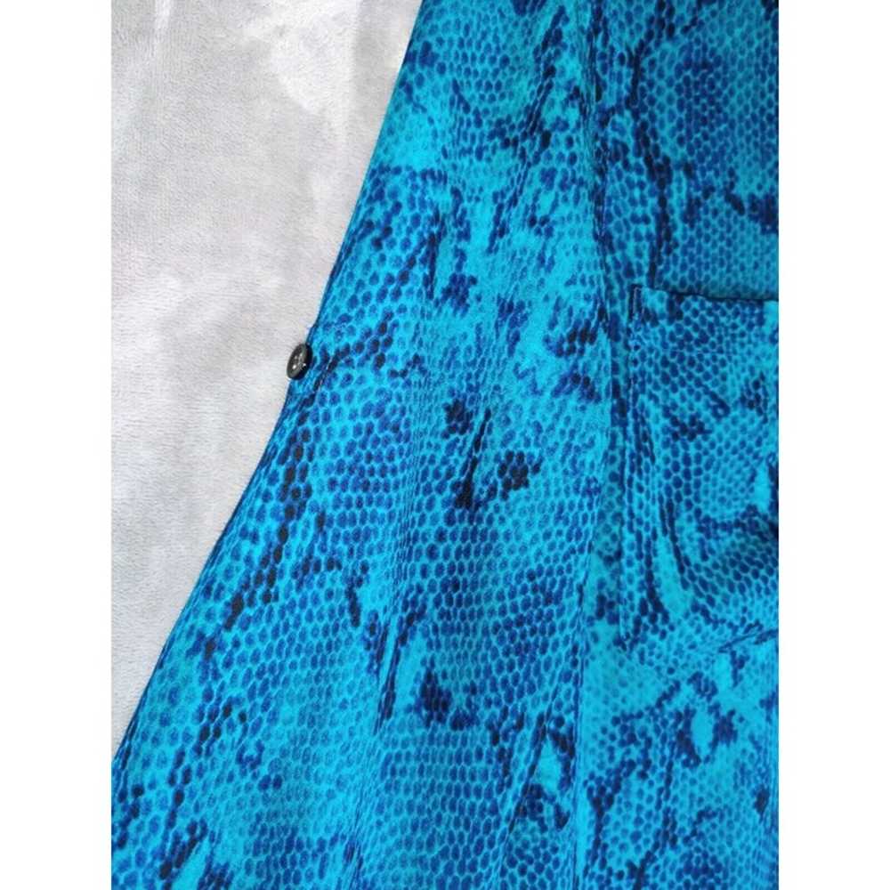 Jones New York Blue Snakeskin Print Women Lightwe… - image 3