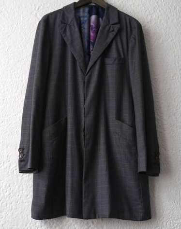 Geoffrey B.Small handmade Biella cashmere s-b peak-lapel