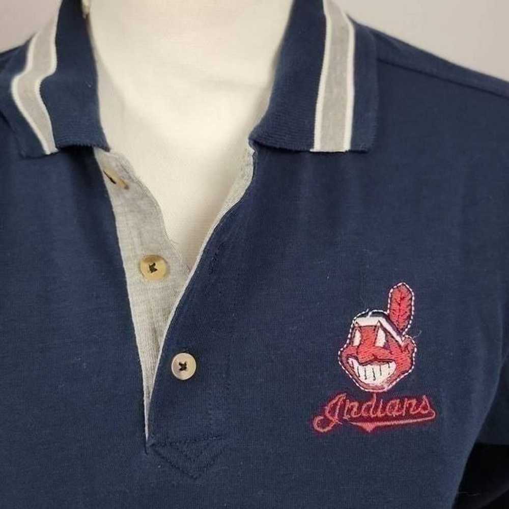 Vintage Lee Sport Cleveland Indians Cropped Long … - image 2