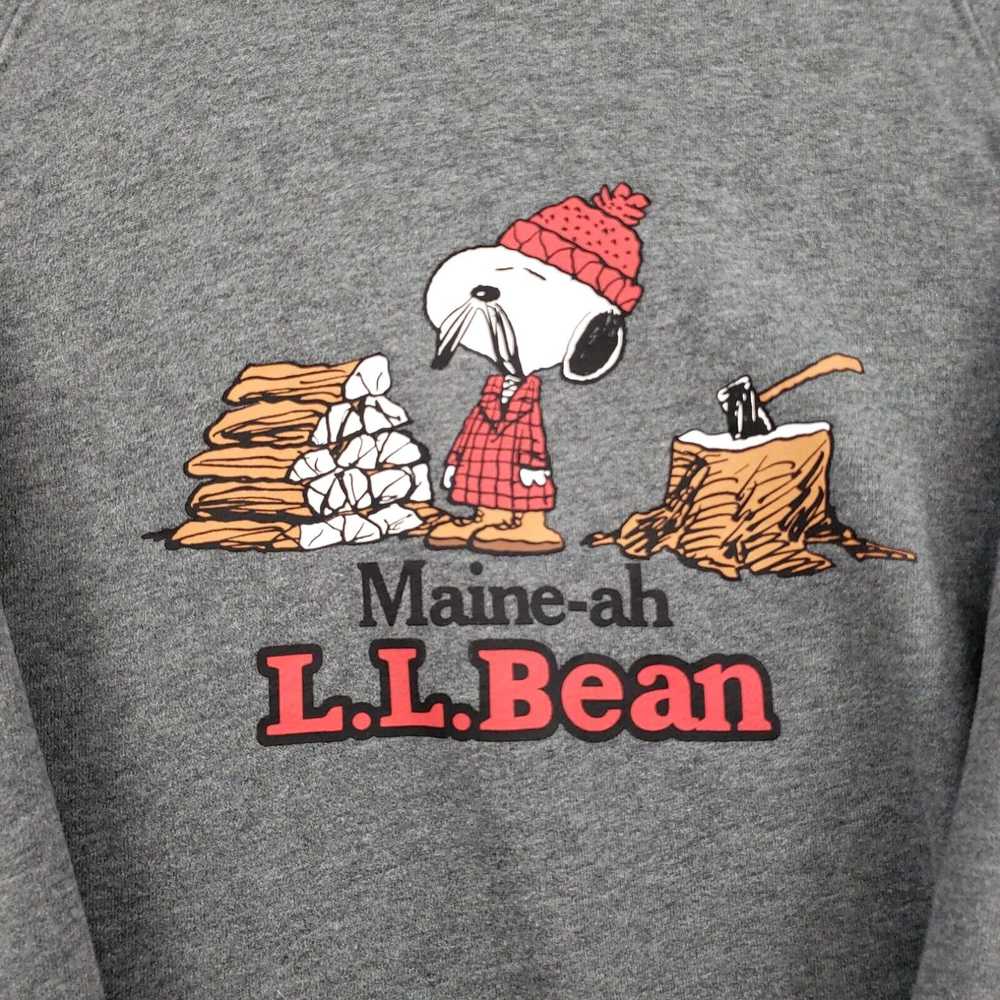 Vintage LL Bean X PEANUTS Sweatshirt Mens S Small… - image 3