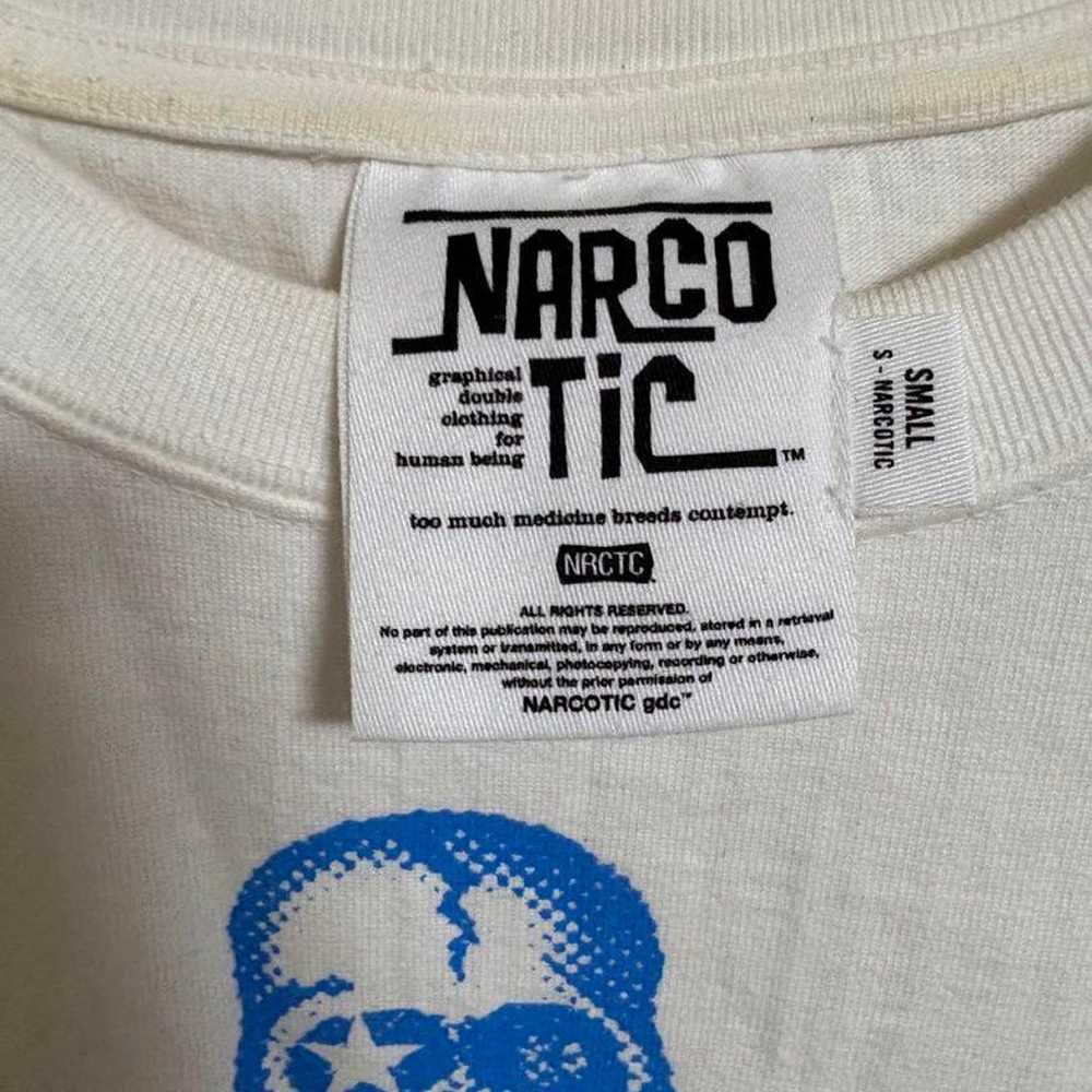 Rare NARCOTIC T-shirt with skull design, vintage … - image 3