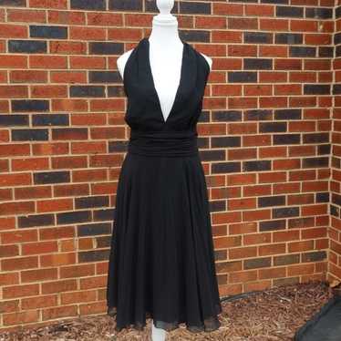 White House black market Halter Top Black Dress