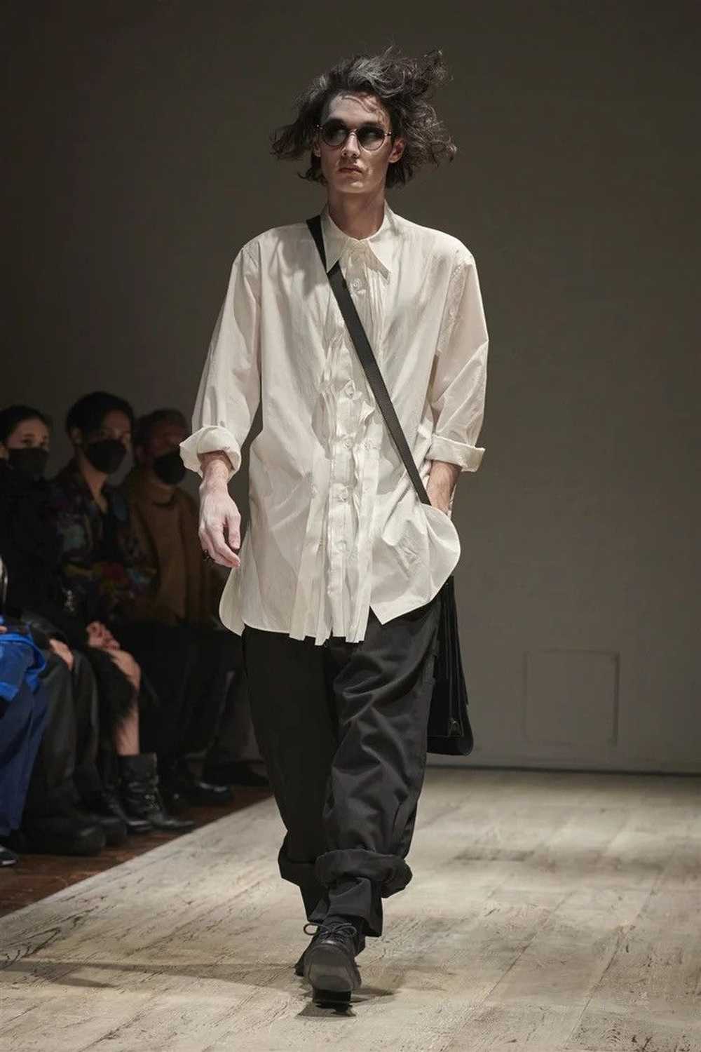 Yohji Yamamoto 22AW Distressed Goat Leather Derby… - image 2