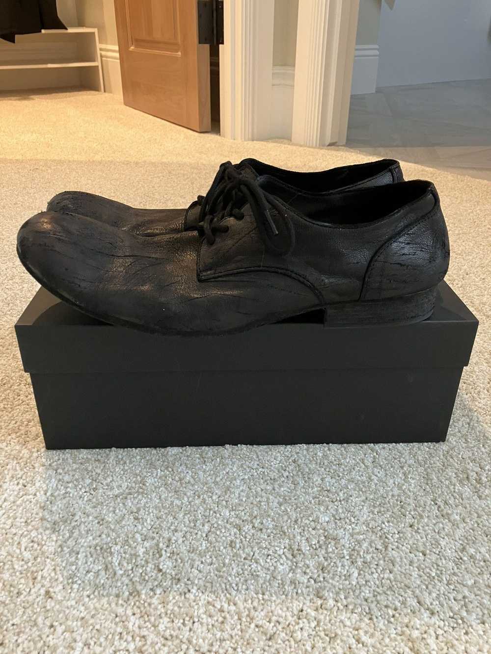 Yohji Yamamoto 22AW Distressed Goat Leather Derby… - image 4