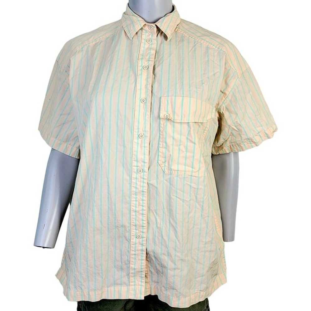 Liz Claiborne Vintage 80s Shirt Women Medium 8 10… - image 2