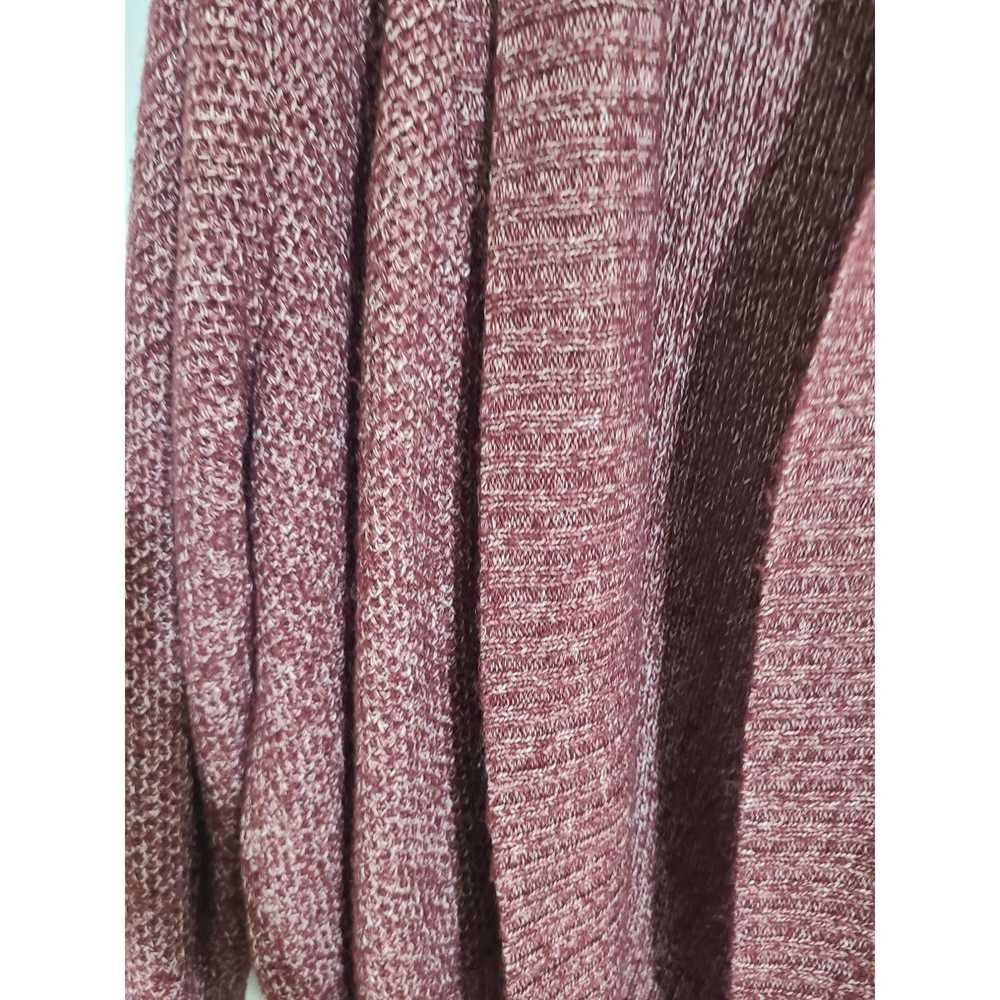 Ava and Viv 4x women's maroon knitted cardigan - image 2