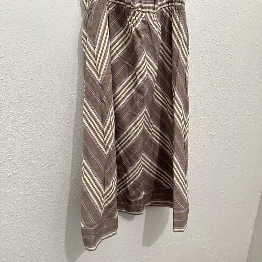 Carve Designs Cotton Gray Striped Halter Dress Wo… - image 5