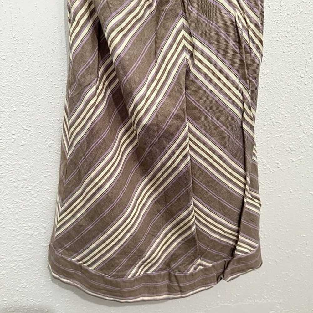 Carve Designs Cotton Gray Striped Halter Dress Wo… - image 9