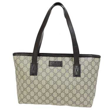 Gucci Brown Canvas Handbag (Pre-Owned) - image 1