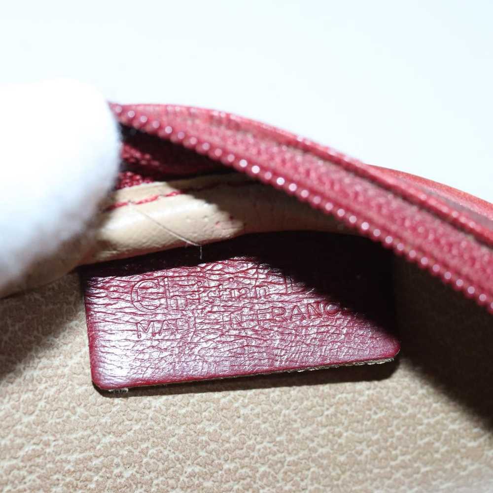 Dior Demi-Lune Burgundy Canvas Clutch Bag (Pre-Ow… - image 11