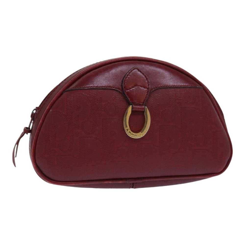 Dior Demi-Lune Burgundy Canvas Clutch Bag (Pre-Ow… - image 12