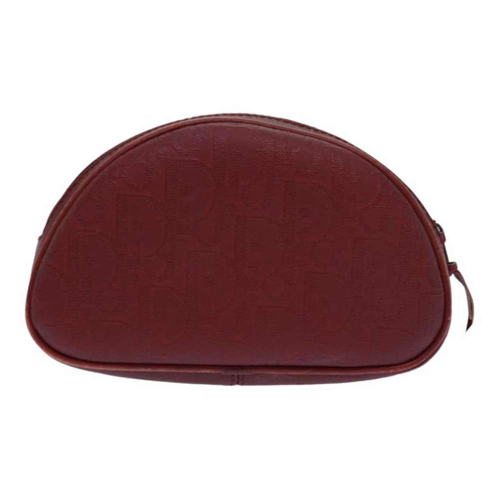 Dior Demi-Lune Burgundy Canvas Clutch Bag (Pre-Ow… - image 2