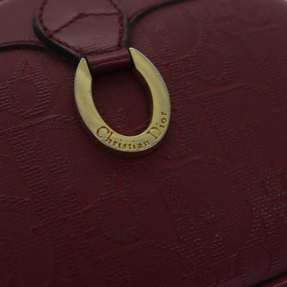 Dior Demi-Lune Burgundy Canvas Clutch Bag (Pre-Ow… - image 9