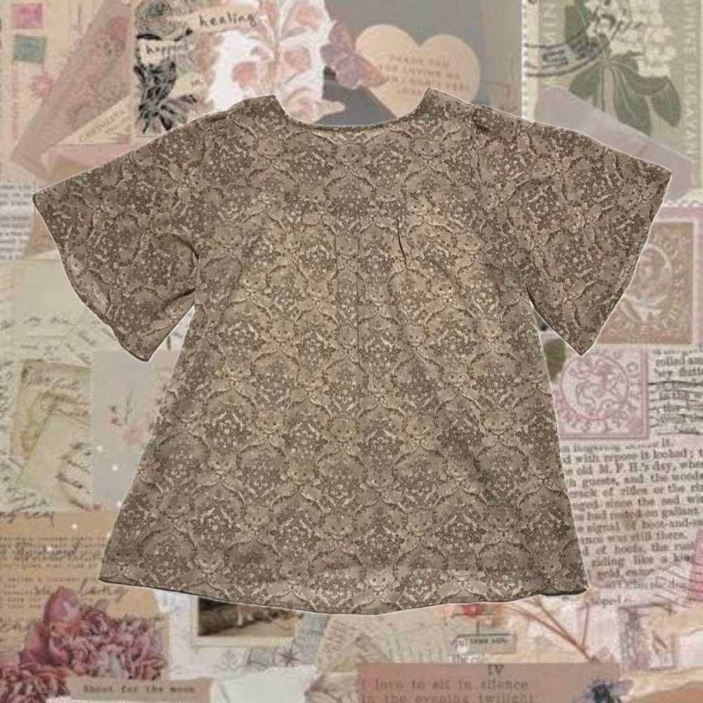 Fairy Core Grunge Boho Ribbon Frill Floral Lace B… - image 2