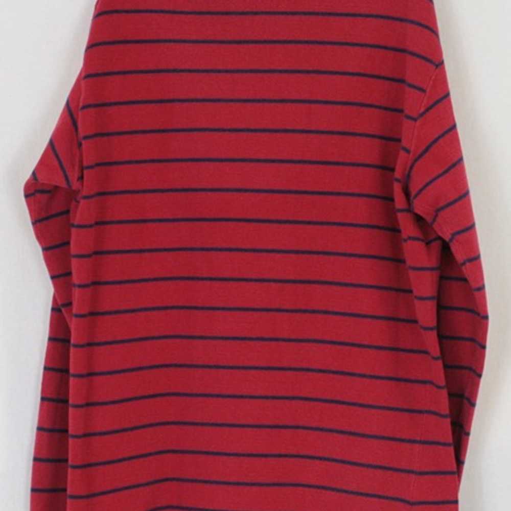 Vintage 90s Polo Ralph Lauren Ribbed Collar Red S… - image 4