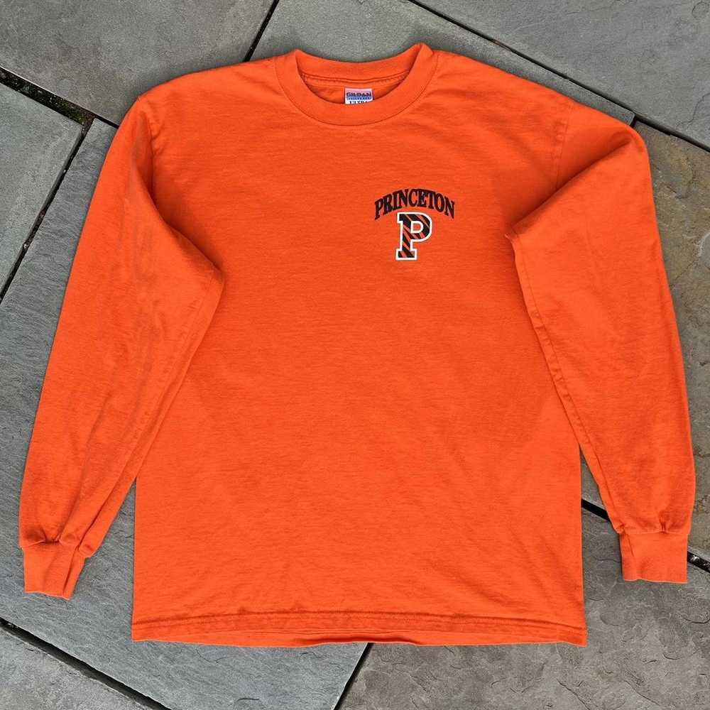 Gildan Princeton Tigers Orange Long Sleeve T-Shirt - image 1