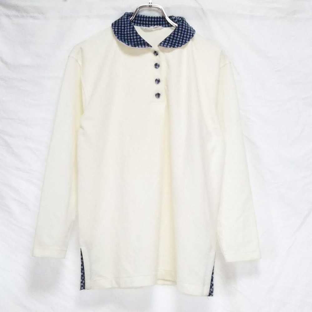 Courrèges Sports Check Collar Round Collar Casual… - image 9