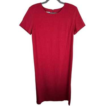 Talbots Vintage Red Short Cap Sleeve Round Neck L… - image 1