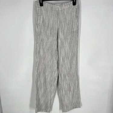 Vintage J Jill Womens Striped Linen Stretch Pull … - image 1