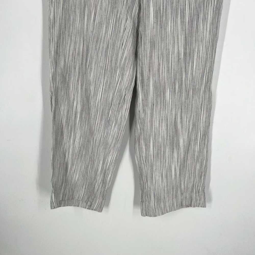 Vintage J Jill Womens Striped Linen Stretch Pull … - image 2