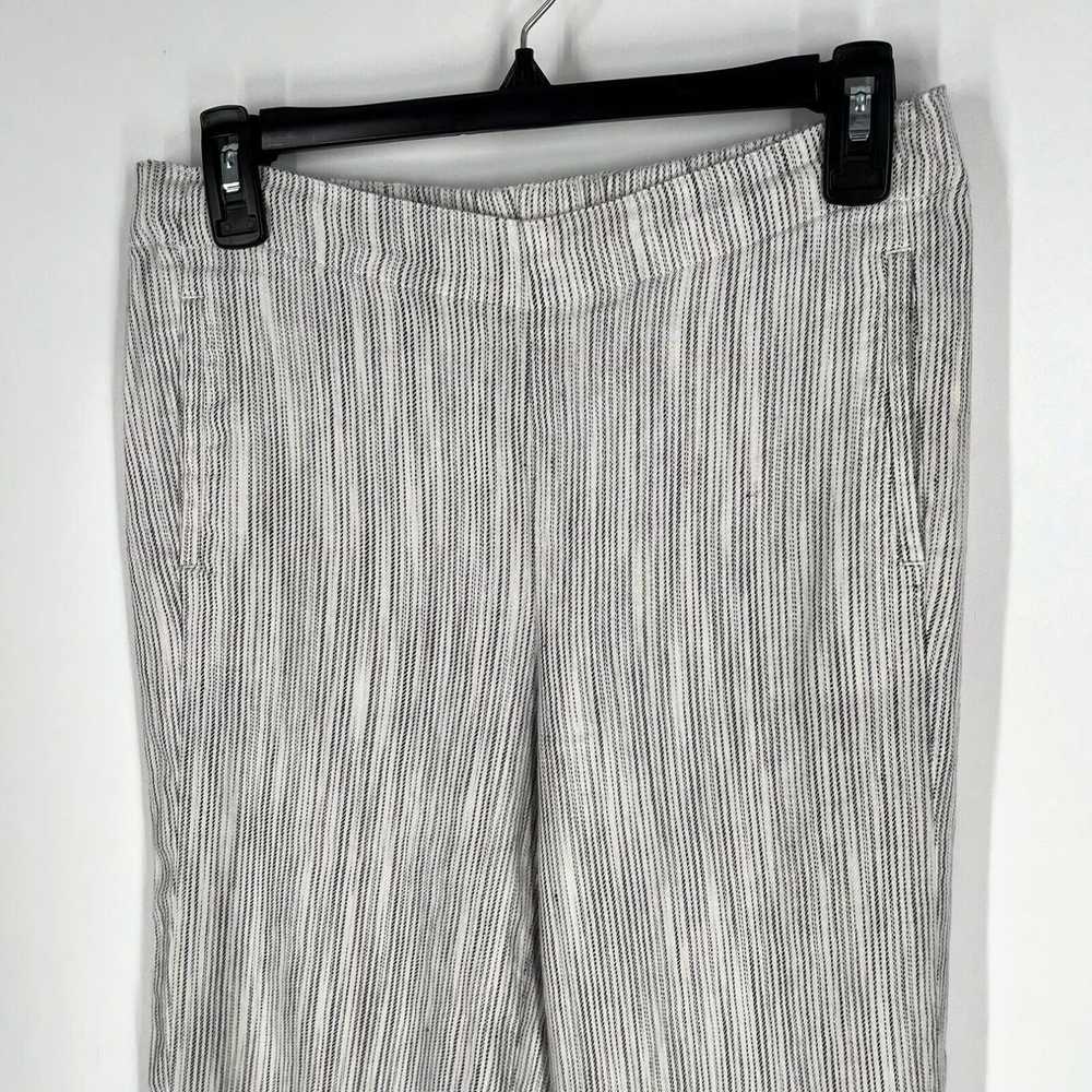 Vintage J Jill Womens Striped Linen Stretch Pull … - image 3