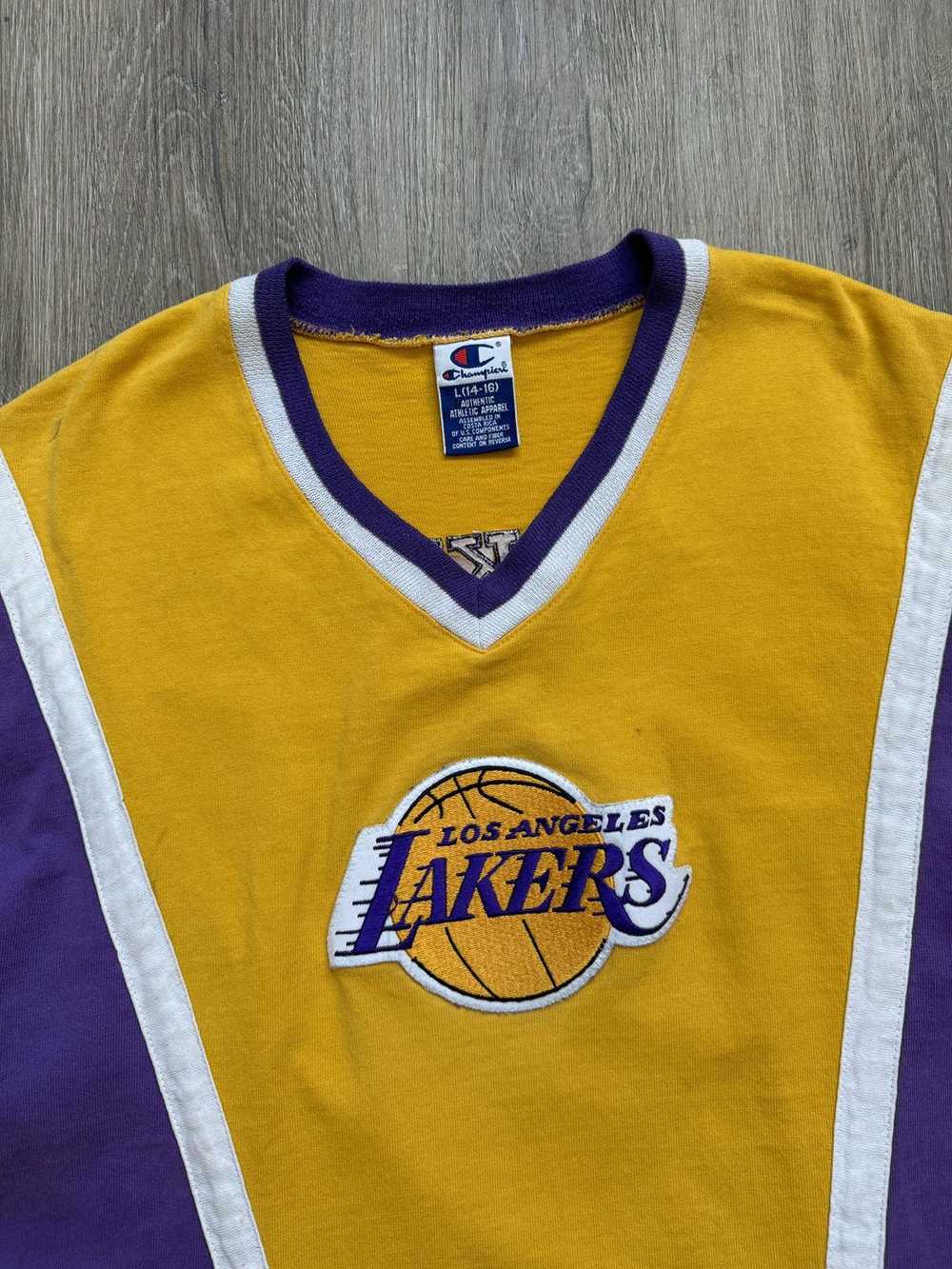 Champion × L.A. Lakers × Vintage Vintage 90s Cham… - image 3