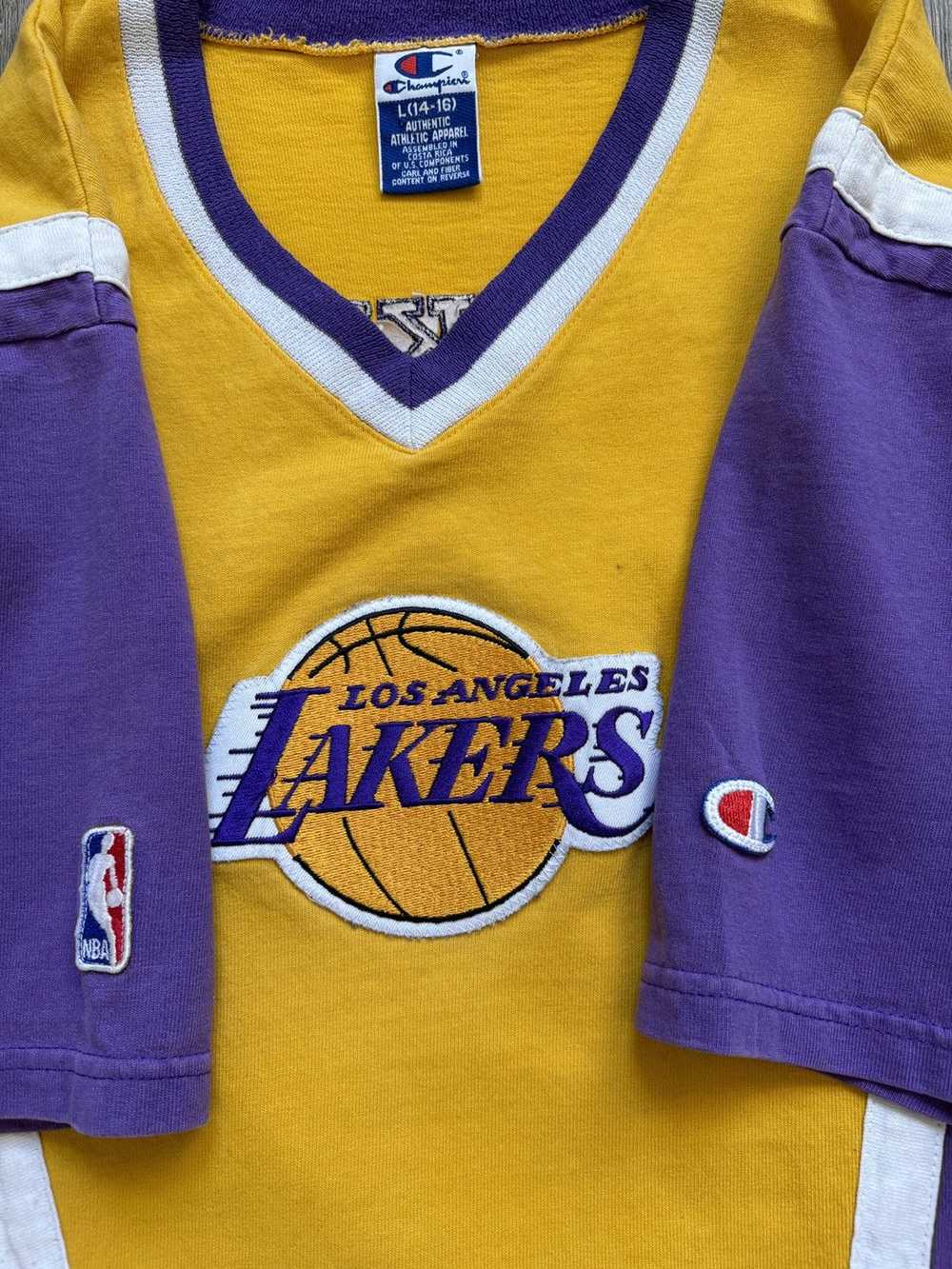 Champion × L.A. Lakers × Vintage Vintage 90s Cham… - image 9