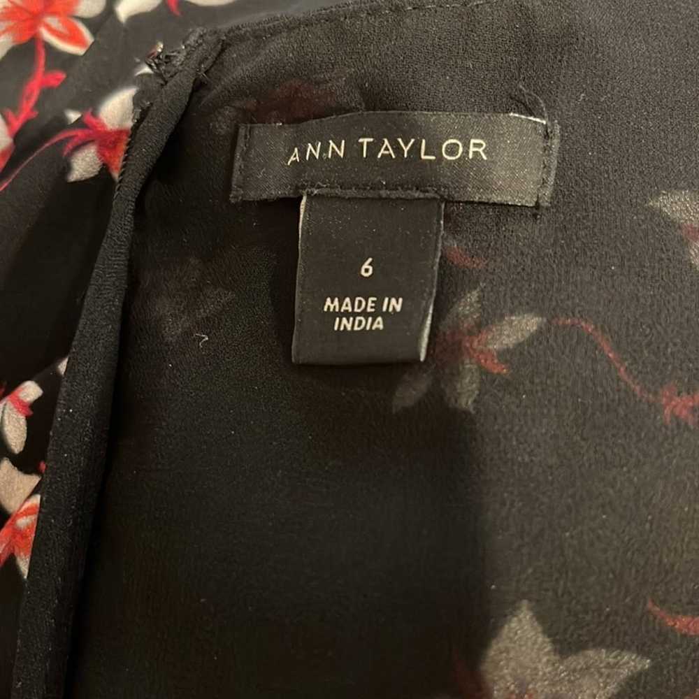 Ann Taylor - women's black pink floral Romantiq f… - image 12