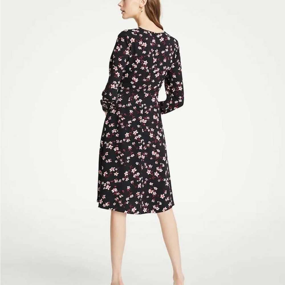 Ann Taylor - women's black pink floral Romantiq f… - image 4