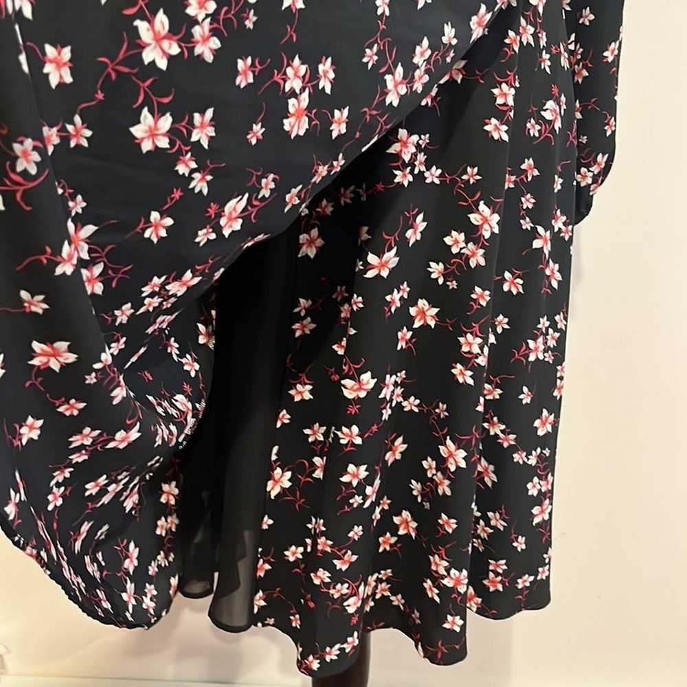 Ann Taylor - women's black pink floral Romantiq f… - image 8