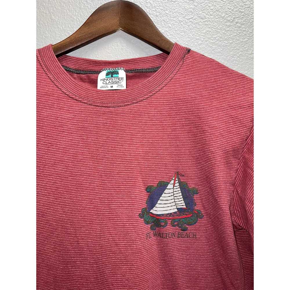 Vintage 90s Vintage Ft. Walton Beach Sailboat Red… - image 2