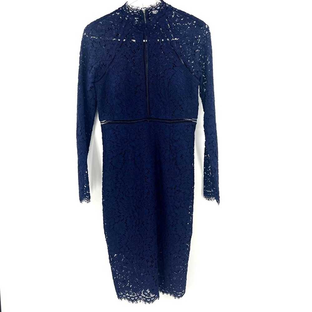 Bardot Rozie Lace Long Sleeve Navy Cocktail Dress… - image 4