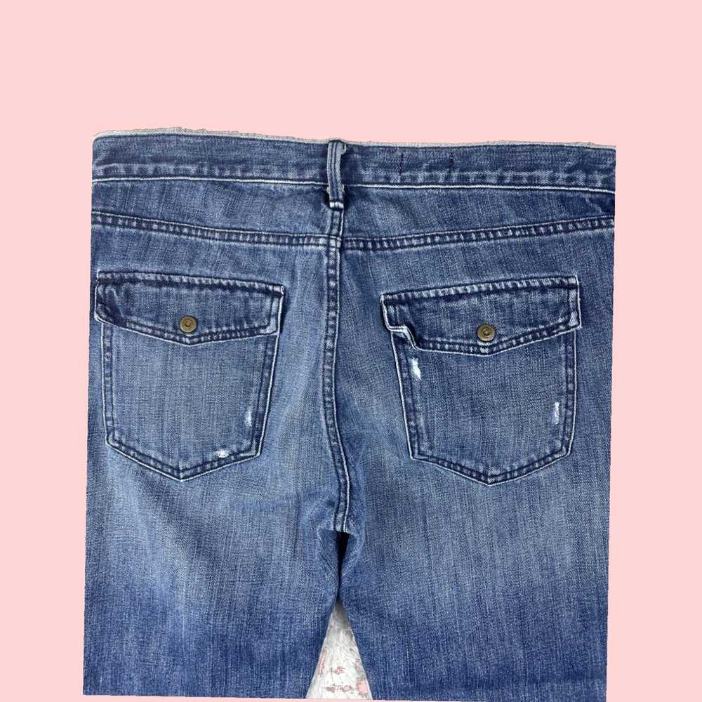 Gap Sexy Women's Blue Boyfriend Style Distressed … - image 3